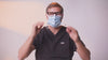 SLEEVZ disposable face mask attaching to glasses